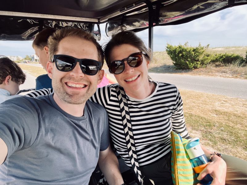 Golf Cart Ride at the Beach