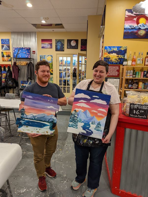 Paint Night Date Together