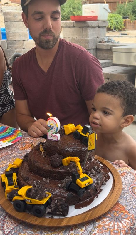 A Cake Ashley Made for Our Nephew