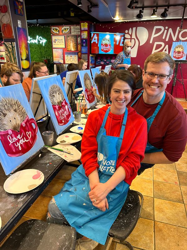 Painting Class for Valentine's Day