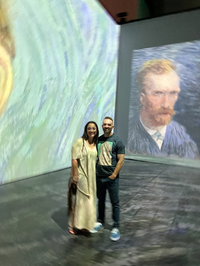 At a Van Gogh Exhibit