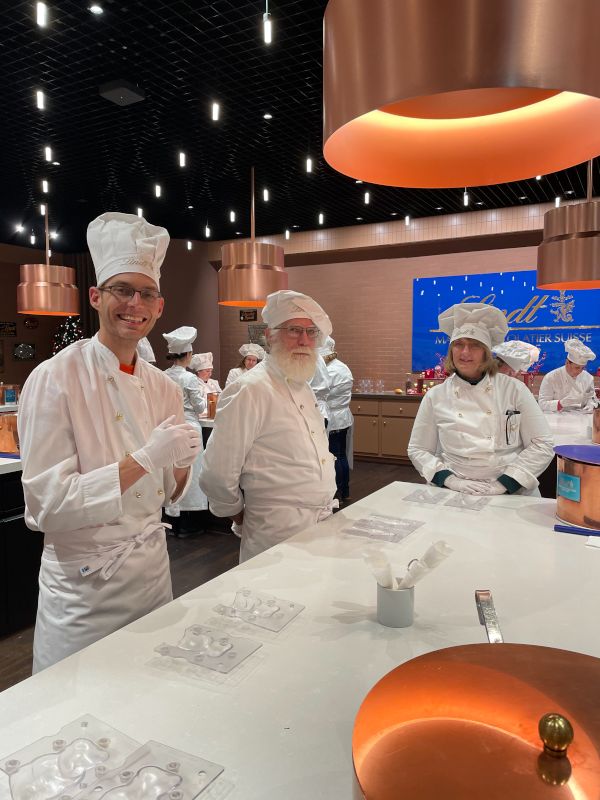 Kyle Making Chocolates with His Parents