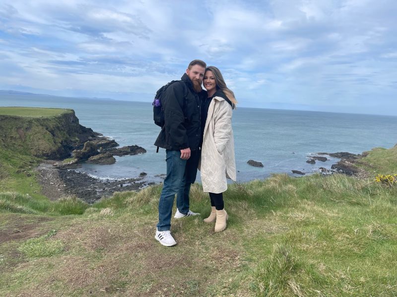 At Giant's Causeway in Northern Ireland