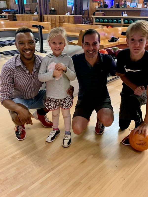 Bowling with Devonate's Niece and Nephew