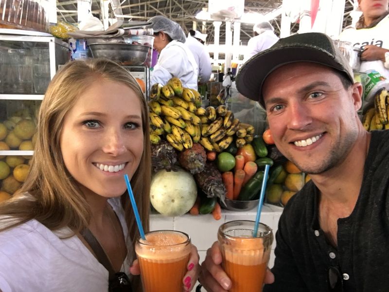 Juice Stand in Lima, Peru