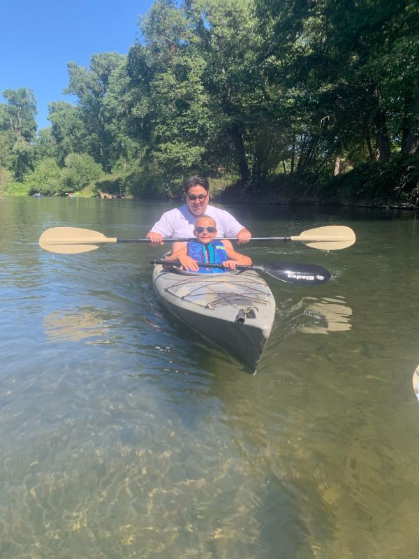 Derek Kayaking With Our Niece